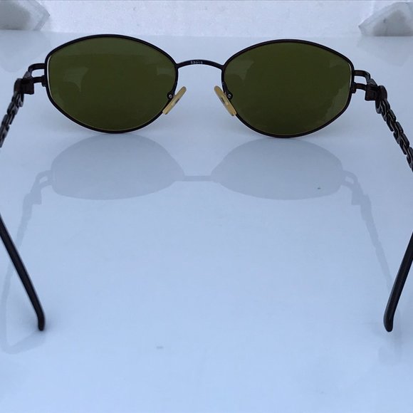 St John Sunglasses Thin Metal Bronze Gold Chain de - Picture 7 of 12